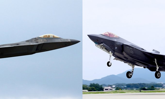 ‘미국 F-22 vs 한국 F-35A’ 첫 모의 공중전
